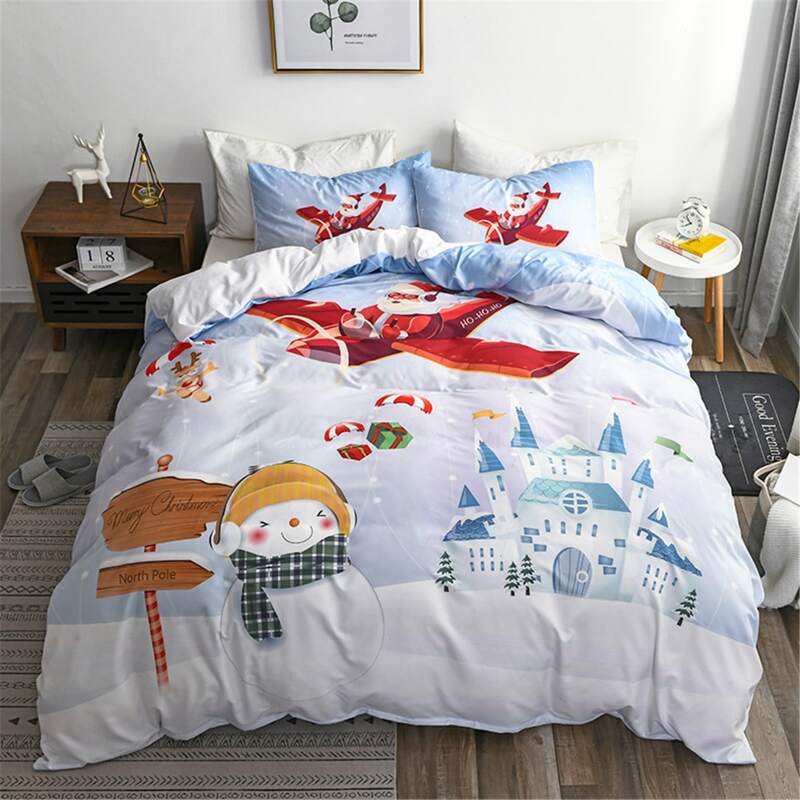 

Kids Christmas Pattern Bedding Set Without Filler, Multicolor
