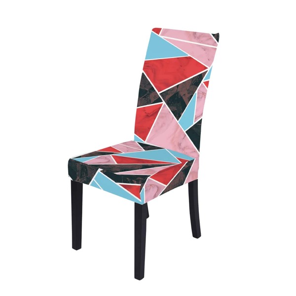 

Geometric Pattern Stretchy Chair Cover, Multicolor