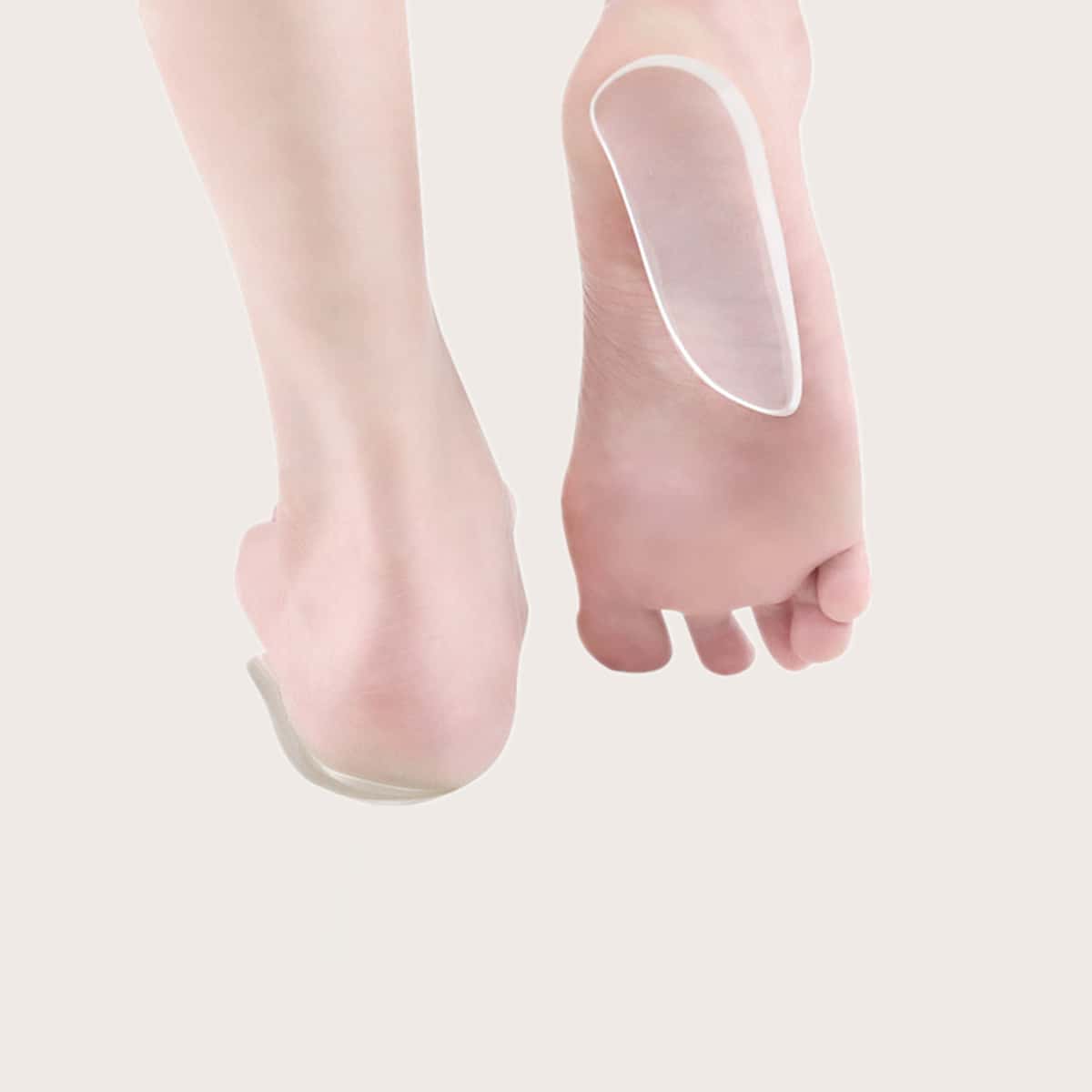 

2pcs Transparent Corrective Insole, White
