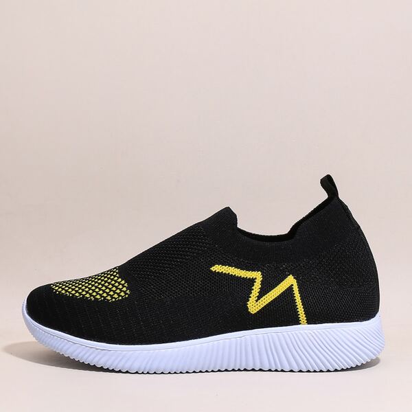 

Slip On Knit Sneakers, Black