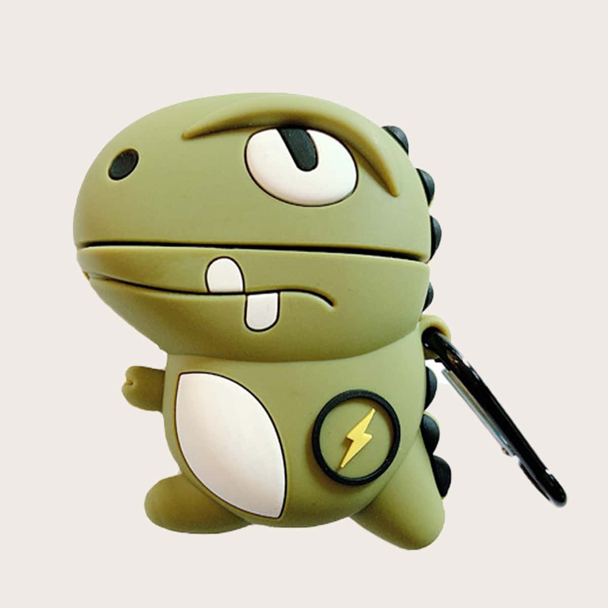 

Dinosaur Shaped AirPods Case With Hook, Green