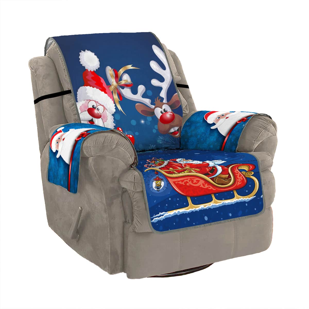 

1pc Christmas Cartoon Graphic Sofa Pad, Multicolor