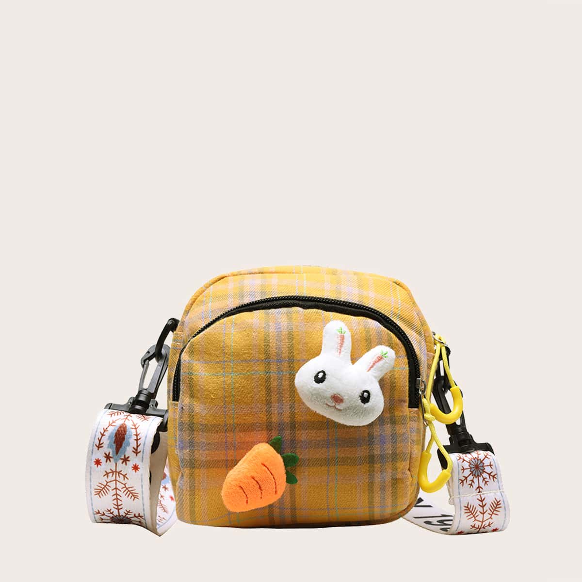 

Guitar Strap Plaid Bag, Yellow