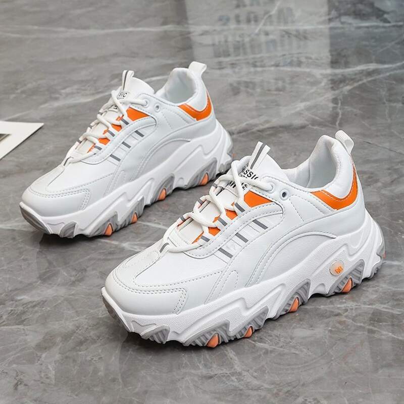 

Lace Up Chunky Sneakers, White