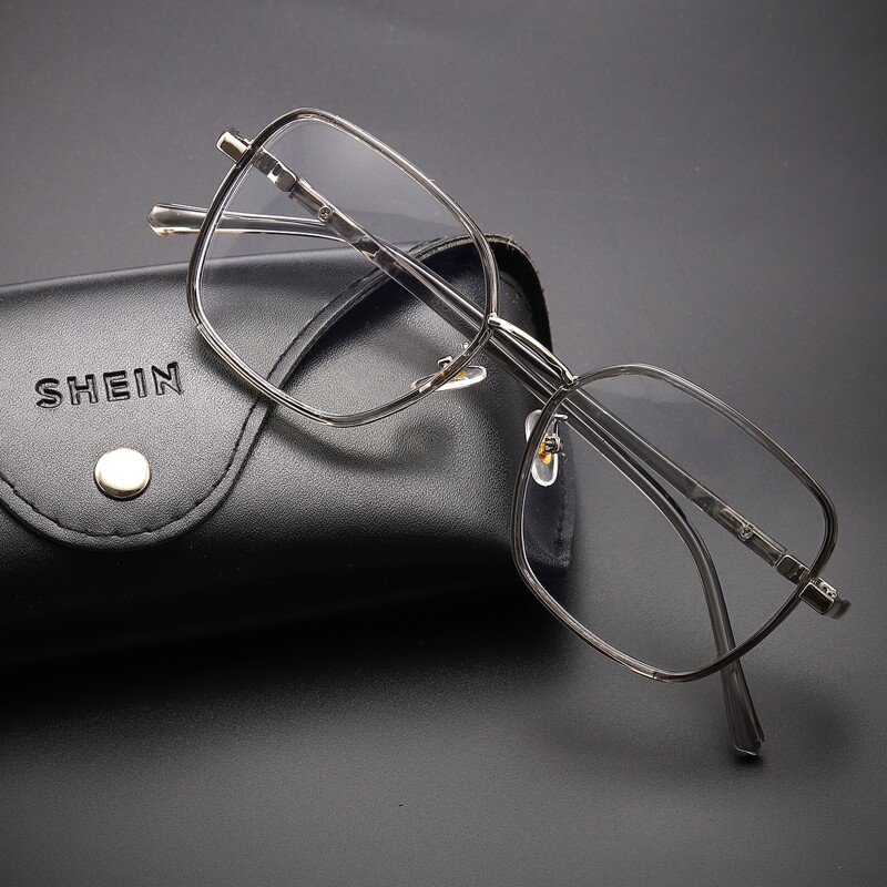 

Guys Metal Frame Anti-blue Light Glasses, Light grey