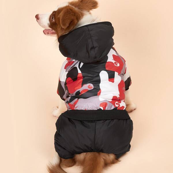 

Graphic Dog Jumpsuit, Orange