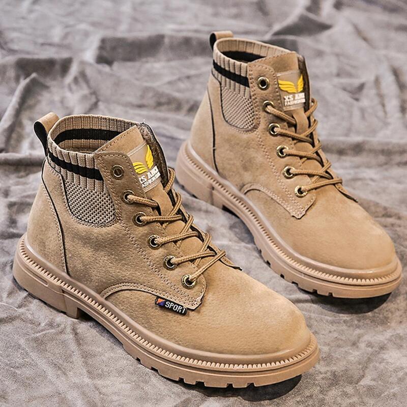 

Knit Top Lace Up Boots, Khaki