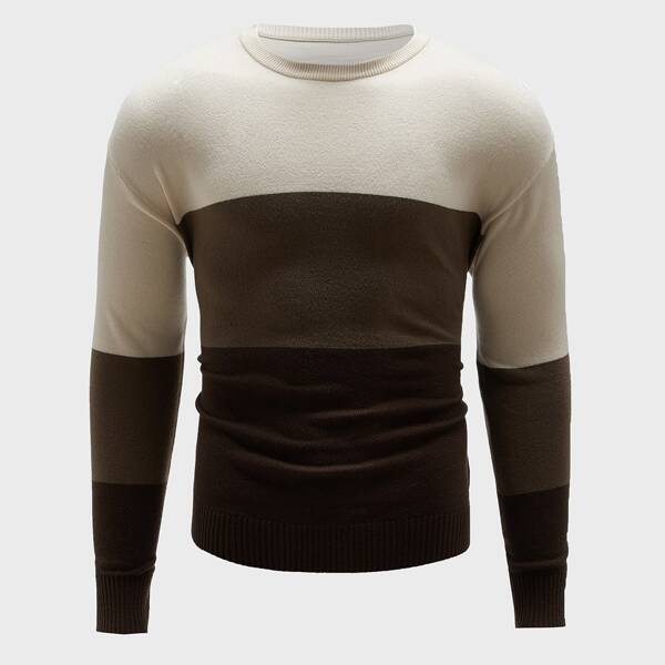 

Men Cut And Sew Sweater, Multicolor