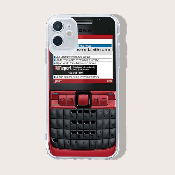 

Phone Print iPhone Case, Red