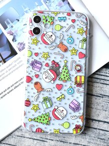Funda compatible con iphone con estampado de navidad - Multicolor - Ver 2
