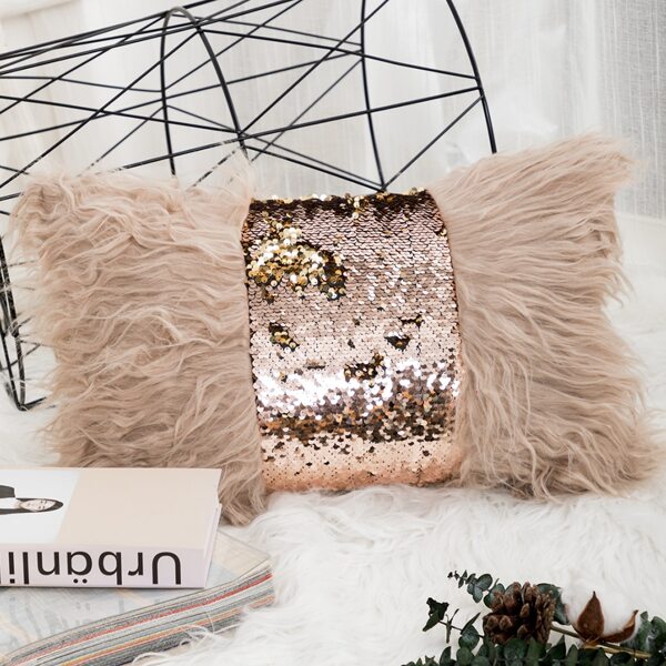 

Lumbar Pillow Cover Without Filler, Brown