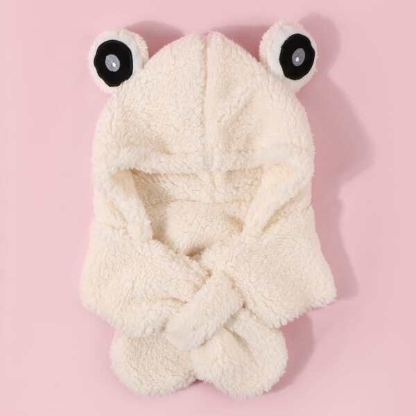 

Toddler Kids Cartoon Design Hat, Beige