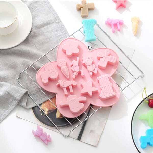 

1pc Random Color Cartoon Chocolate Mold, Multicolor