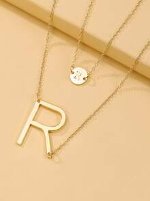 Vòng cổ & vòng tay trang trí chữ - Vàng - Xem 2