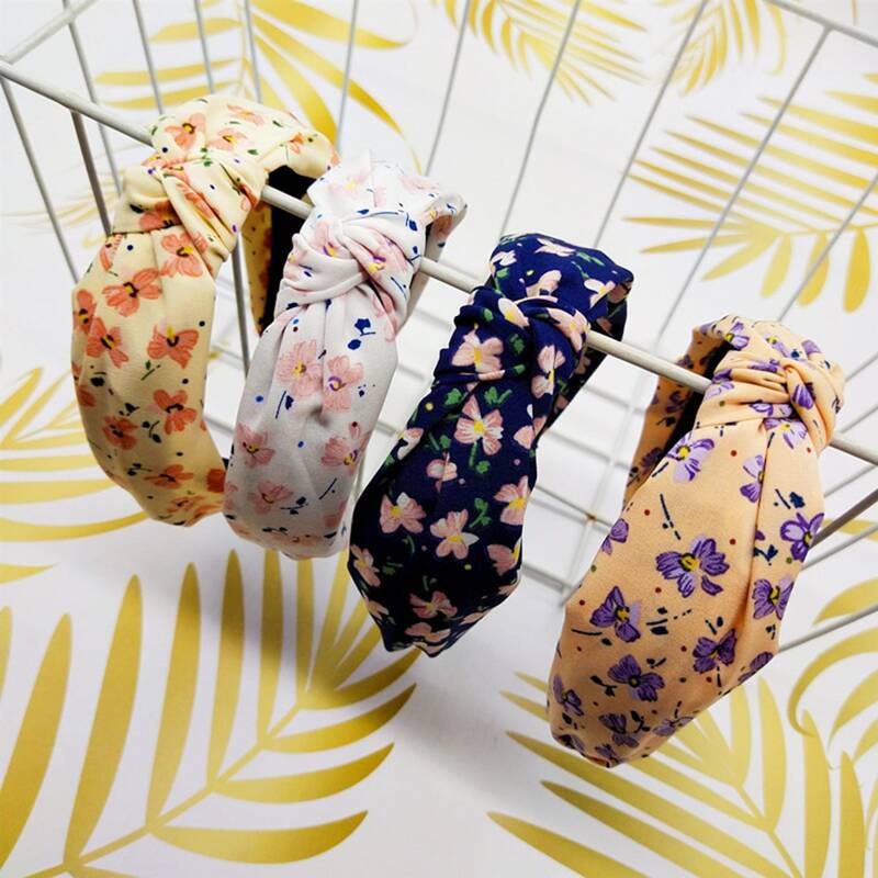 

1pc Random Color Ditsy Floral Headband, Multicolor