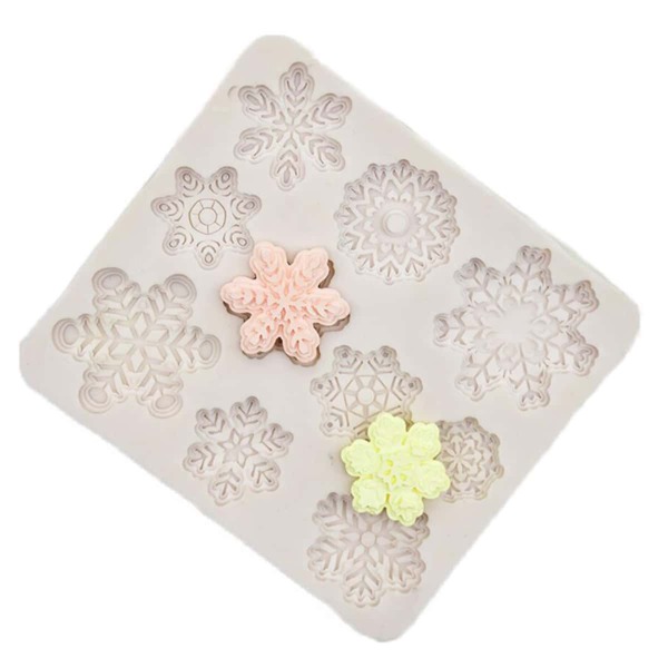 

1pc Snowflake Shaped Mold, Beige