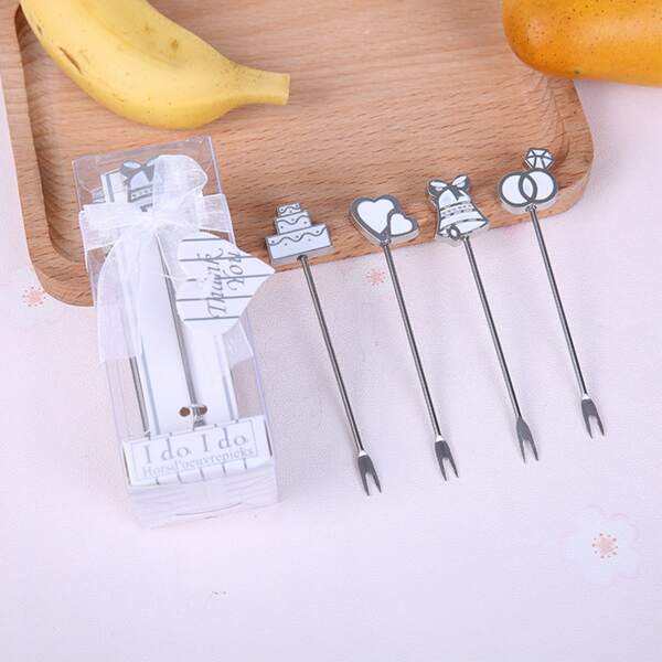 

4pcs Fruit Fork Set, Silver