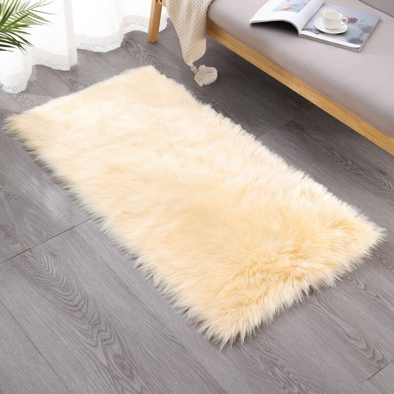 

Rectangle Plush Carpet, Yellow