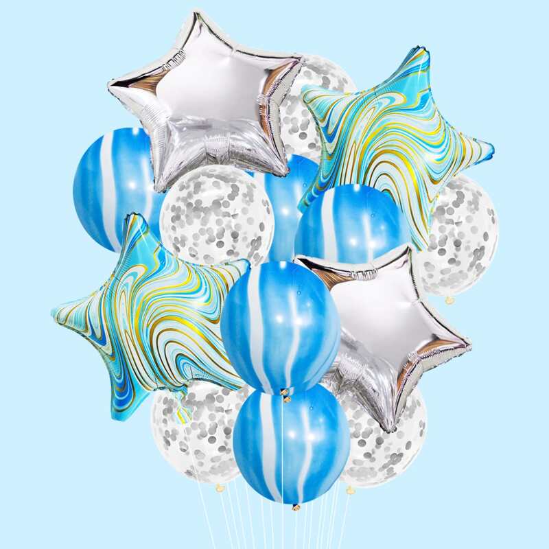 

16pcs Decorative Balloon Set, Multicolor