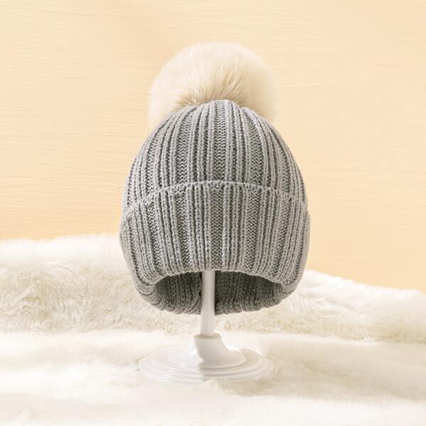 

Baby Plain Beanie, Grey