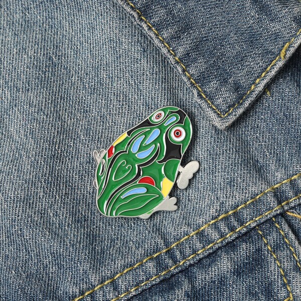 

Frog Design Brooch, Multicolor