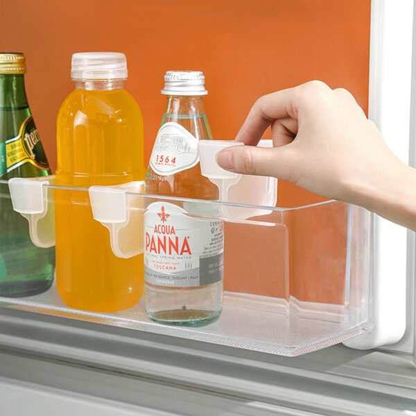 

4pcs Clear Plastic Fridge Baffle