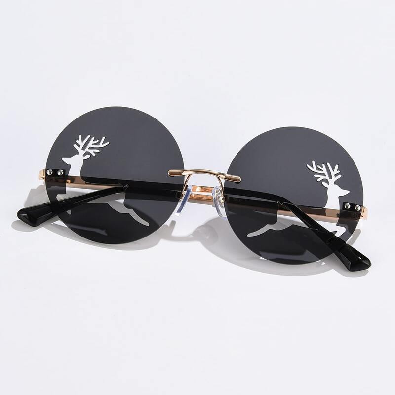 

Hollow Out Christmas Deer Sunglasses