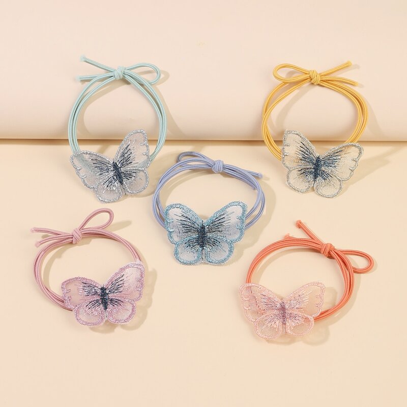 

5pcs Butterfly Decor Hair Tie, Multicolor