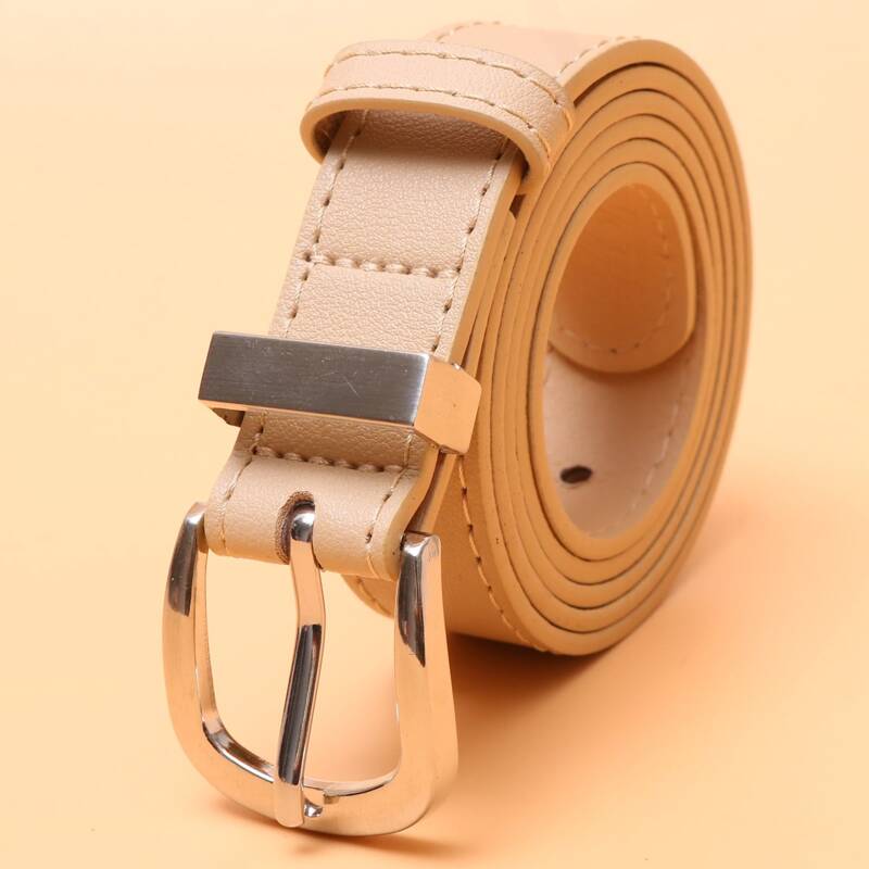 Metal Buckle Belt, Khaki