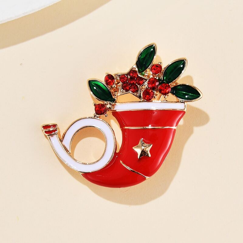 

Christmas Rhinestone Brooch, Multicolor