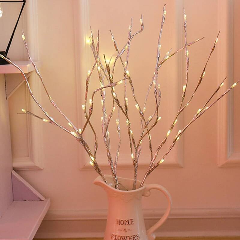 

1pc Tree Branch Shaped Lamp, Yellow