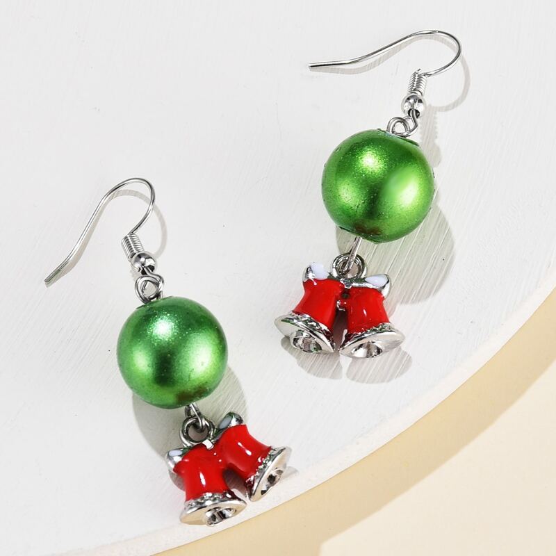 

Christmas Ball Drop Earrings, Multicolor