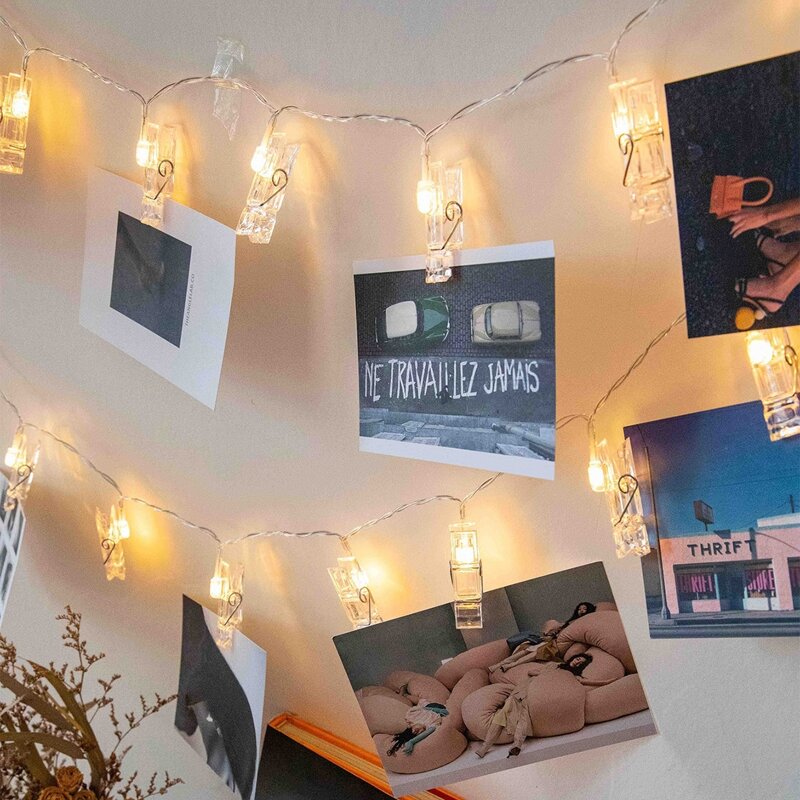 

10pcs Clip Bulb String Light, Yellow