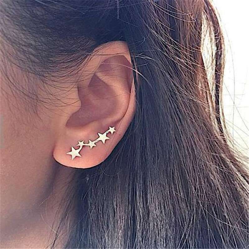 

1pair Star Ear Cuff, Gold