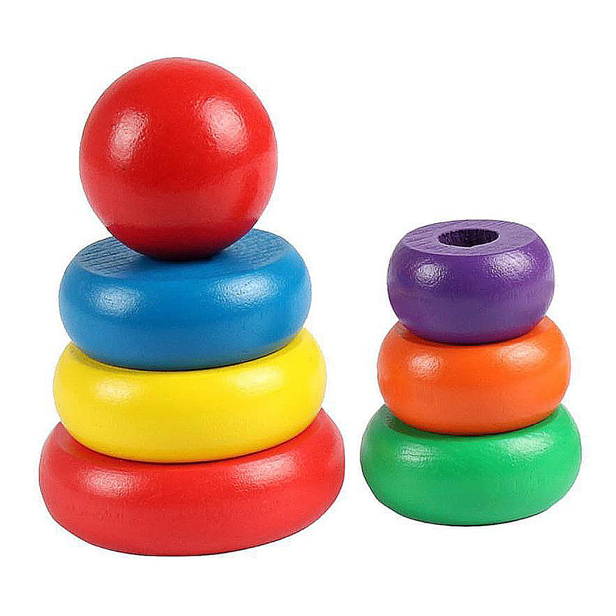 

1set Rainbow Tower Toy, Multicolor