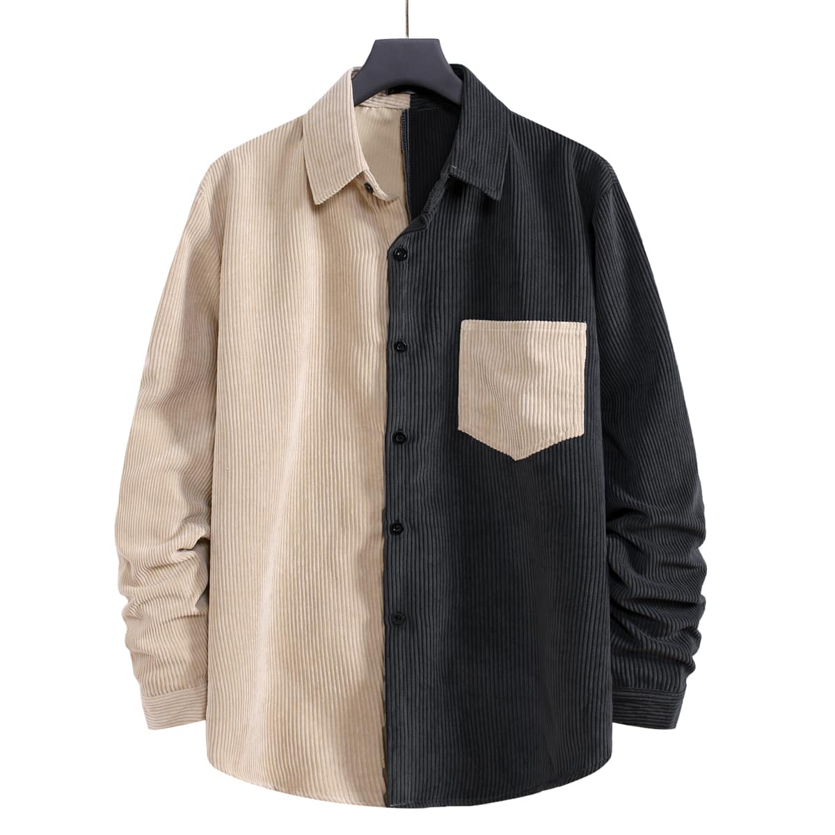 

Guys Two Tone Corduroy Shirt, Multicolor