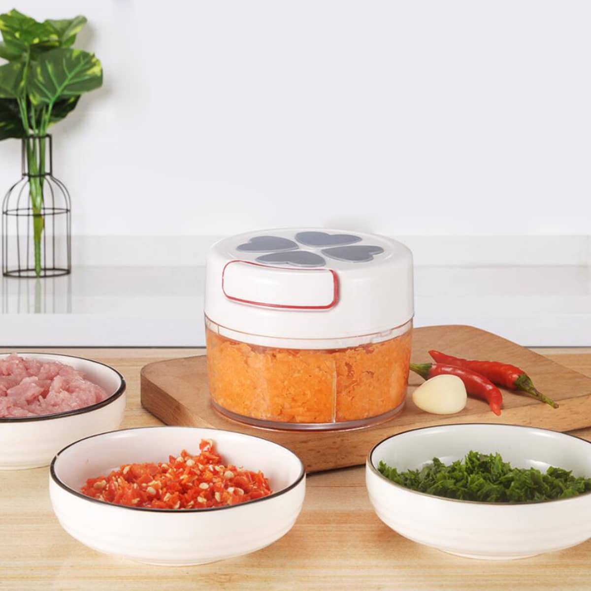 

Random 1pc Manual Pull String Food Chopper, Multicolor