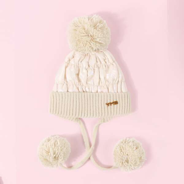 

Pom Pom Beanie, Beige