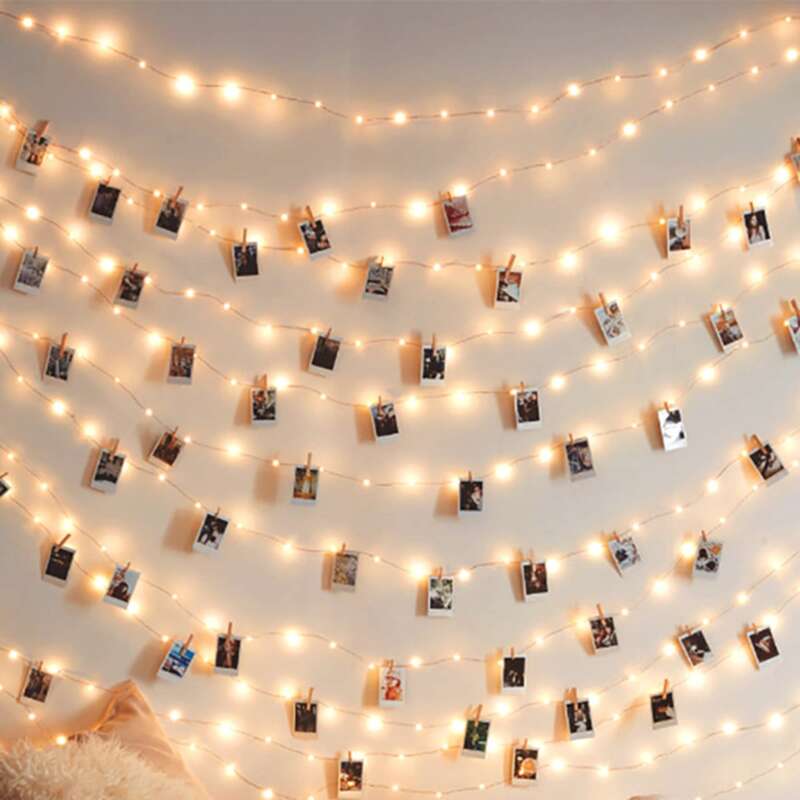 

40pcs Clip Bulb String Light, Yellow