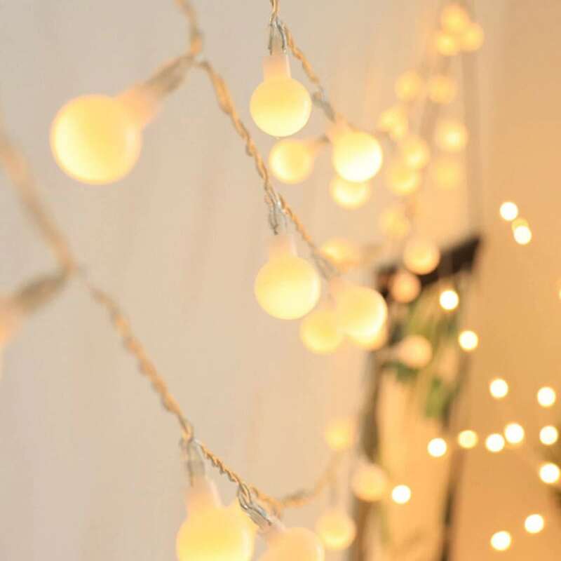 

20pcs Bulb Decoration String Light, Yellow