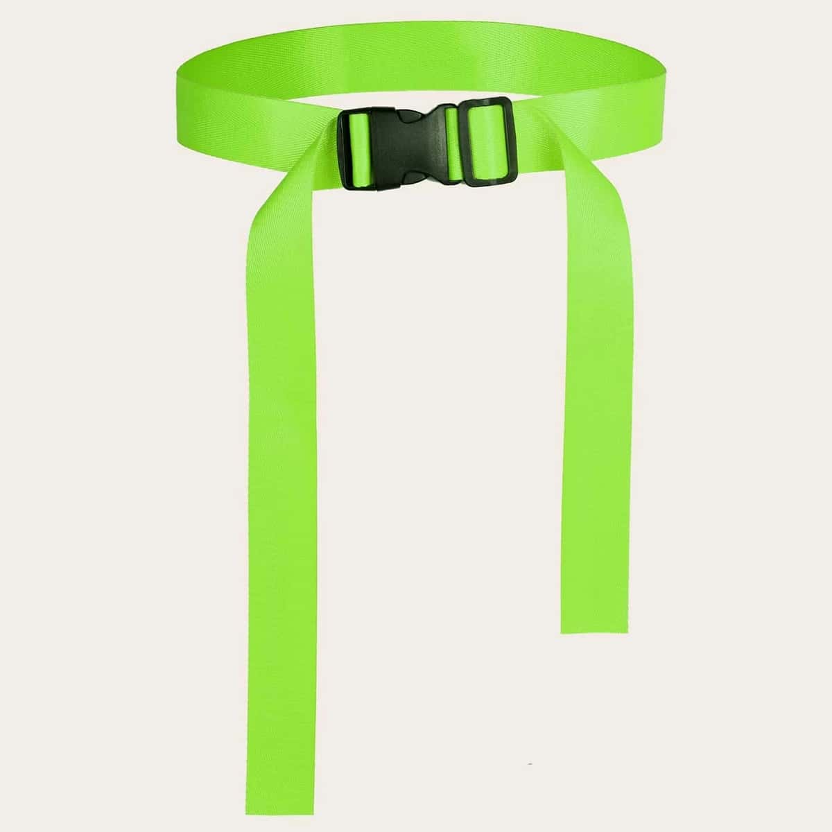

Release Buckle Tape Belt, Lime green