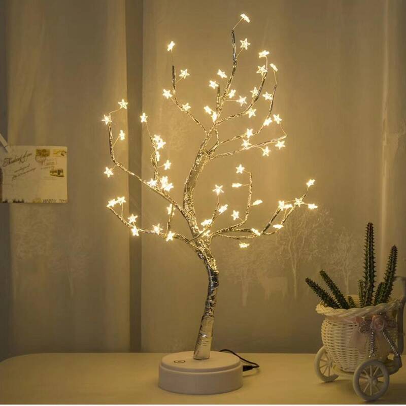 

1pc Tree Design Night Light, Yellow