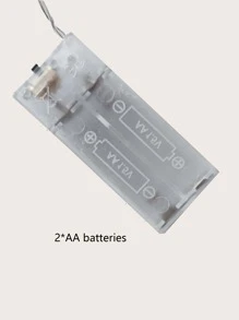 Luz con cuerda con bombilla en forma de luna 10 piezas - Amarillo - Ver 2