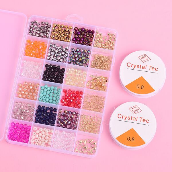 

Girls Colorful Bead Jewelry Set, Multicolor