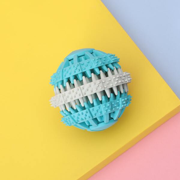 

Colorblock Dog Chew Toy, Mint blue
