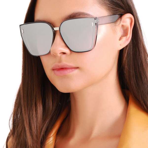 

Large Acrylic Square Frame Sunglasses