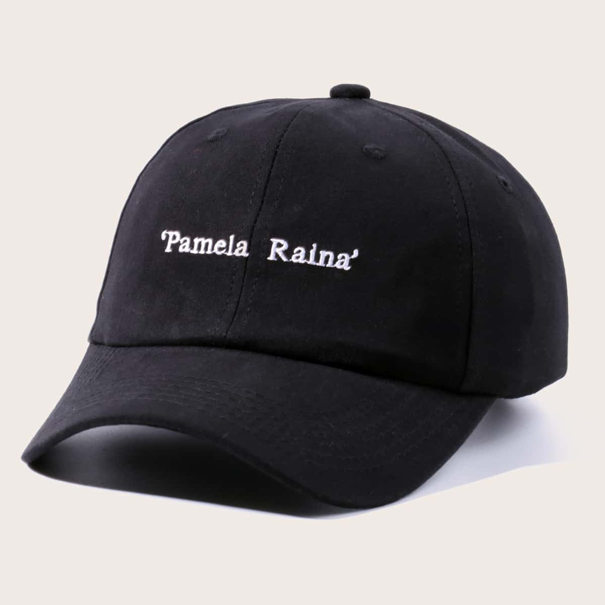 

Guys Letter Baseball Cap, Black