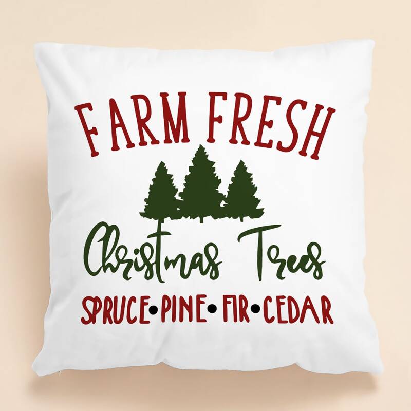 

Christmas Slogan Cushion Cover Without Filler, White