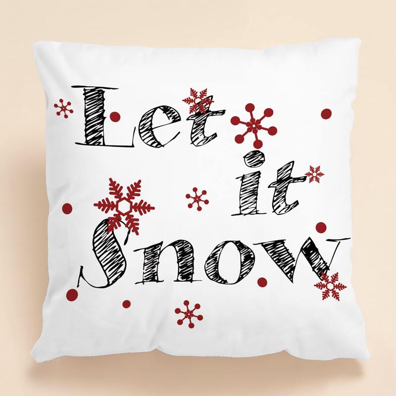 

Christmas Slogan Cushion Cover Without Filler, White