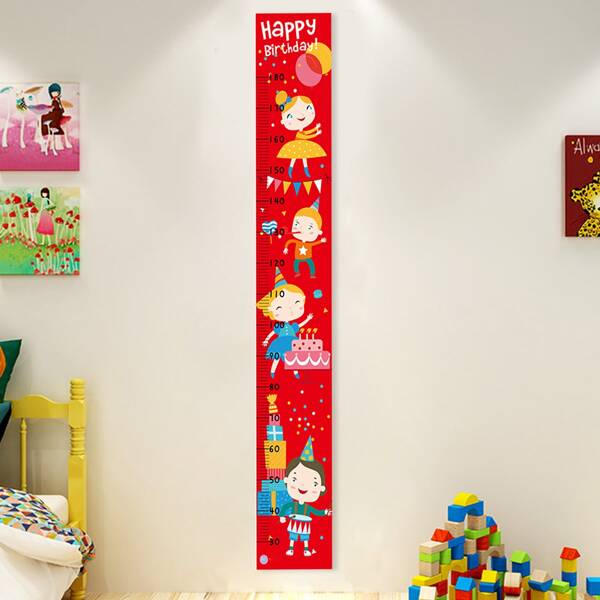 

Kids Cartoon Graphic Height Measure Wall Sticker, Multicolor